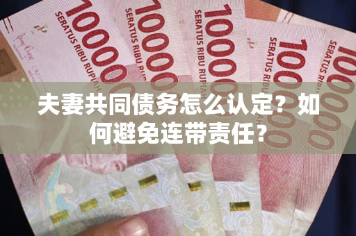 北京夫妻共同债务怎么认定？如何避免连带责任？
