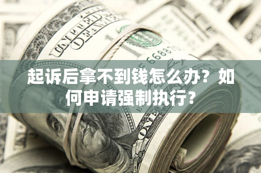 北京起诉后拿不到钱怎么办？如何申请强制执行？