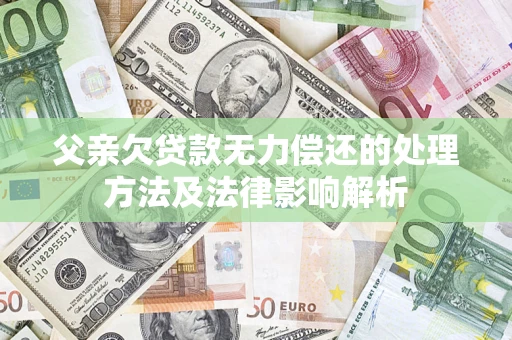 北京父亲欠贷款无力偿还的处理方法及法律影响解析