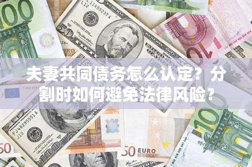 北京夫妻共同债务怎么认定？分割时如何避免法律风险？