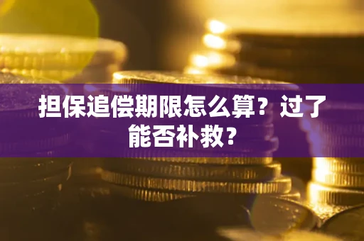 北京担保追偿期限怎么算？过了能否补救？